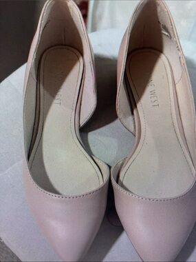 Nine West Women's Blush Pink Pointed D'Orsay Heels